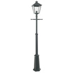 London Big Svart teleskoperande stolpe Höjd: 1910 - 2790mm. E27 IP54 Klass 2 77w - Butikel.se