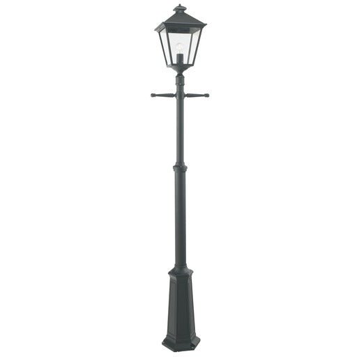 London Big Svart teleskoperande stolpe Höjd: 1910 - 2790mm. E27 IP54 Klass 2 77w - Butikel.se