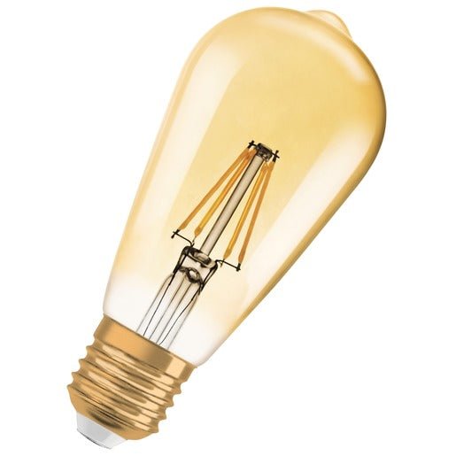 Ledvance LED EDISON DIM GULD 824 E27 6,5W - Butikel.se