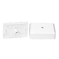 Surface-mounted junction box screw-fixed lid