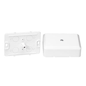 Surface-mounted junction box screw-fixed lid